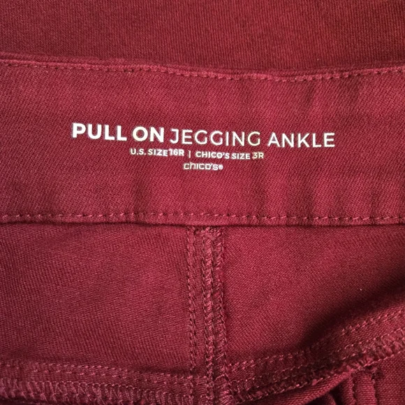 CHICO'S Pull On Jegging Ankle Pants - Picture 4 of 5